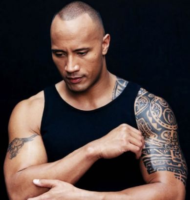 The Rock Arms Tattoo Pic
